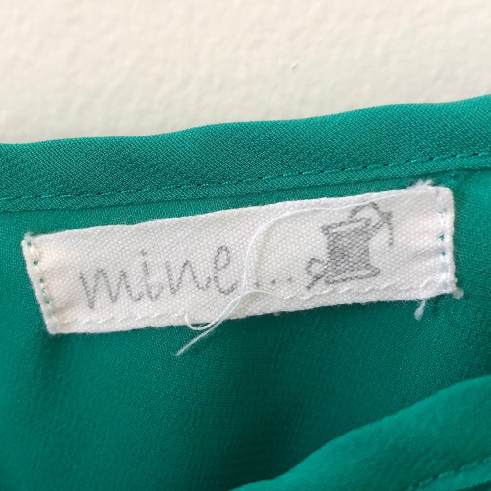 Mine Green Ruffled Tank Top - Picture 5 of 6